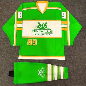 เสื้อฮอกกี้คอวีแบบสั่งทำพิเศษ OEM ปี 2026 ชุดกีฬาไซส์ใหญ่สำหรับผู้ใหญ่ ชุดฮอกกี้น้ำแข็ง พิมพ์ลายด้วยความร้อน - Product Image 2