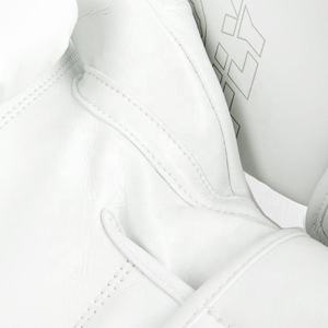 Custom Made White Model Fly Boxing Gloves Adjustable Wrist Straps Non Slip Hand Grips Gloves 100% Genuine Leather & Adult Gloves - Product Image 3