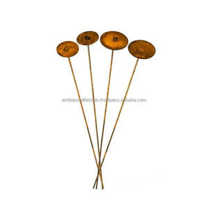 Estacas decorativas de metal para jardín, para paisajismo de césped al aire libre, estacas de hierro resistentes al óxido para soporte de plantas, para decoración del jardín del hogar - Product Image 1