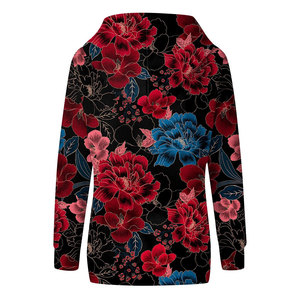 Sudadera con Capucha Personalizada para Mujer, Impresión por Sublimación Frontal, Transpirable, de Secado Rápido, Cortavientos, Servicio OEM, Impresión Digital Completa - Product Image 2