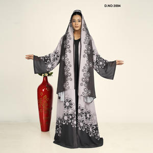 Suministro Directo de Fábrica: Elegante Cárdigan Abaya de Chifón para Ocasiones Formales y Fiestas, Disponible para Exportación - Product Image 3