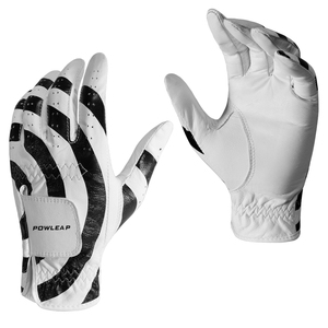 Gants de golf pour hommes en cuir Cabretta, élégants et personnalisés, à doigts entiers, imperméables et coupe-vent, avec étiquettes personnalisées pour le sport - Product Image 2