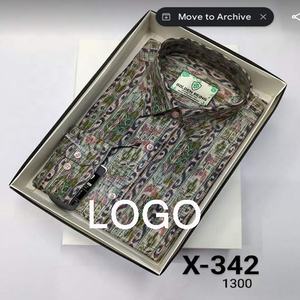 Chemise à boutons chambray coupe ajustée de style moderne pour hommes, tissu confortable de qualité supérieure de haute qualité, fabriqué en gros à partir de B - Product Image 2