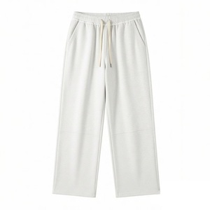 Pantalon de survêtement ample pour homme, coupe décontractée, jambe large, pour yoga et entraînement, avec poches, bas ouvert, cordon de serrage - Product Image 3
