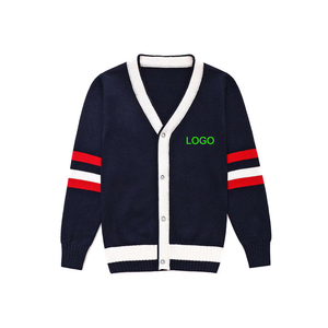 Logos brodés sur des pulls à col en V de haute qualité pour les sororités/fraternités/écoles/collèges/universités, logos sur des cardigans tricotés. - Product Image 1