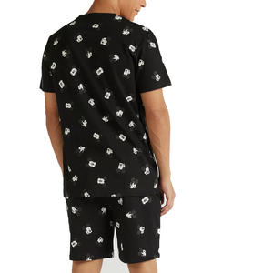 Nouvel ensemble tendance pour homme : T-shirt décontracté à imprimé lettres et short à manches courtes, idéal pour le sport et les activités de plein air - Product Image 2