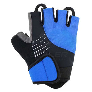 Gants de cyclisme demi-doigts de qualité supérieure, antidérapants, avec rembourrage de sécurité, respirants, en cuir/néoprène, pour le cyclisme unisexe - Product Image 2