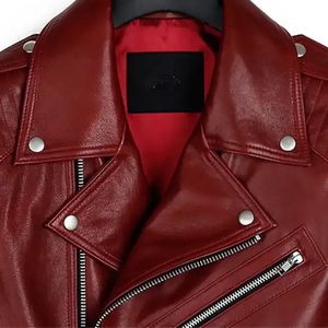 Chaqueta de cuero vintage para hombre - Estilo desgastado - Cierre de cremallera - Corte clásico - Prenda exterior elegante - Chaquetas de cuero - Product Image 3