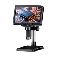 Microscopio Digital LCD MK7-Z33 con Pantalla IPS de 7 Pulgadas, Aumento de 50X-1000X y 8 Luces LED