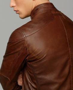 แจ็คเก็ตหนังผู้ชายขายดี ออกแบบโลโก้เองได้ สไตล์ใหม่ แจ็คเก็ตหนังแฟชั่นฤดูหนาวสำหรับผู้ชายสำหรับกิจกรรมกลางแจ้ง - Product Image 3