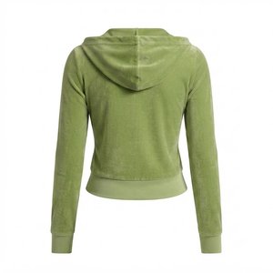 Sudadera con Capucha y Estampado de Leopardo para Mujer, con Cierre de Cremallera, Logotipo Bordado Personalizado, Ropa Casual de Otoño, Alta Venta - Product Image 2