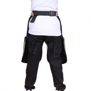 Cuissardes d'équitation en cuir véritable pour ferrerie, tablier de fermeur, jodhpurs, protection renforcée des genoux, équipement de travail équestre RIAZ JAMAL INTEL - Product Image 4