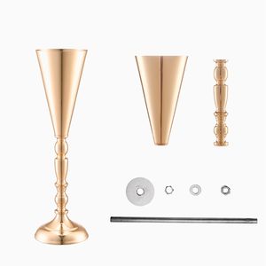 10 Piezas de Soporte Floral Dorado de 43 cm/16.9 Pies, Exhibidor de Flores para Bodas, Centro de Mesa Metálico, Decoraciones para Mesas de Boda - Product Image 1