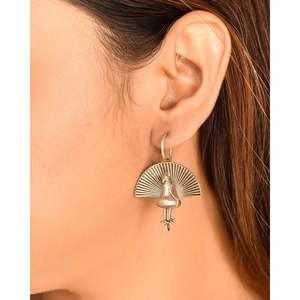 Boucles d'oreilles fines en argent 925 Meera Jaipur Luxury pour mariage et soirée - Product Image 1