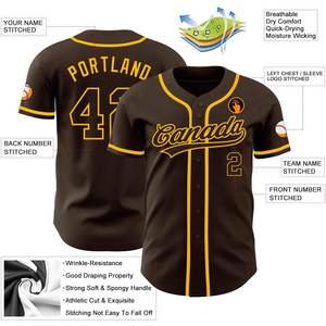 Camiseta de Béisbol Personalizable para Hombre, Mujer y Jóvenes, Uniforme Deportivo Hip Hop con Franjas Degradadas, Nombre y Número Bordados - Product Image 1