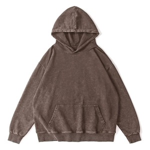 Sweat-shirts à capuche pour hommes, dernier design, effet délavé, hiver, haute qualité, 100% coton, respirant, respectueux de l'environnement - Product Image 5
