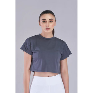 Compre Ahora Camiseta Corta Holgada para Mujer, Manga Corta, Estilo Casual, Ropa de Verano, Múltiples Colores y Tallas, Venta al Por Mayor OEM - Product Image 2