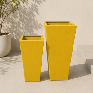 Macetas de Alta Calidad para Interiores/Exteriores, Juego de 2 Macetas de Fibra de Vidrio para Jardín, Suministro Directo de Fábrica - Product Image 1