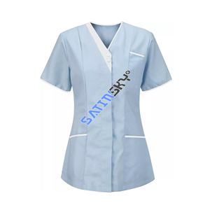 Enfermeras Cuidado DE LA SALUD Túnica Hospitalidad Sirvienta Enfermeras Cuidadores Terapeuta Dentista Uniforme Ropa DE TRABAJO Veterinarios Uniformes Top - Product Image 6