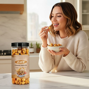 Nueces de Makhana Tostadas con Caramelo Premium Saludables, Frasco de 80g, Bocadillo Dulce para Todas las Edades - Product Image 4