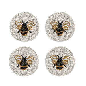 Posavasos con Cuentas Bordadas a Mano, Posavasos Ecológicos con Cuentas, Nuevo Posavasos con Cuentas en Oferta - Product Image 1