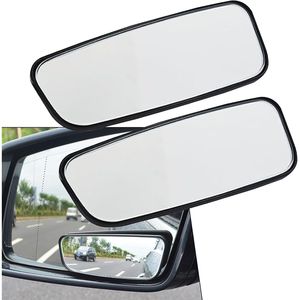 2 Pezzi Specchietti Retrovisori Auto in Vetro Convesso HD Rettangolari, Regolabili, Compatibili con Sistema Anti-Punto Cieco - Product Image 1