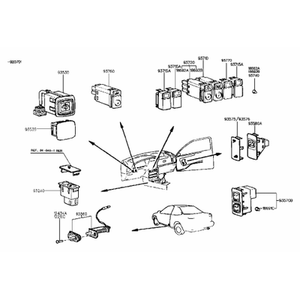 สวิตช์และปุ่มควบคุมใหม่ของ S-Coupe รุ่น 9358023200 - Product Image 2