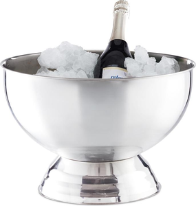 Eco-Friendly Stainless Steel Floral Pattern Dinnerware Ice Bowl for Wine and Beer Bottles Sustainable Giveaway 5L Capacity - Product Image 2