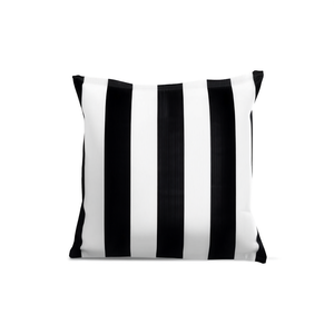 Housse de coussin décorative pour la maison, 16x24 pouces, rayée, rembourrée, douce, blanche et noire - Product Image 2
