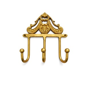 Gancho de pared de aluminio fundido resistente con acabado dorado, diseñado para condiciones exteriores con un funcionamiento práctico y al mejor precio. - Product Image 3