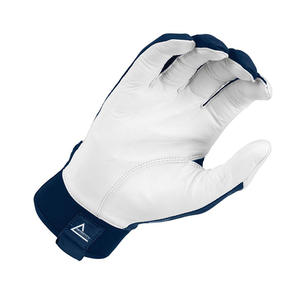 Gants de frappeur de baseball/softball personnalisables de haute qualité en cuir véritable avec fermeture auto-agrippante pour une protection durable des mains - Product Image 4