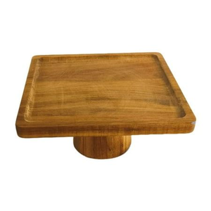 Base para Pastel de Madera de Acacia de Primera Calidad con Acabado Natural Pulido para Exhibición y Servicio de Postres por blossom craft india - Product Image 4