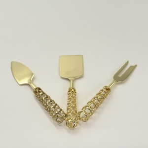 Premium Quality Stainless Steel Gold Plated <b>Cheese</b> <b>Set</b> With Resin Handle Cutting Tool Kitchenware Tableware <b>Cheese</b> Tools <b>Set</b> - Product Image 5