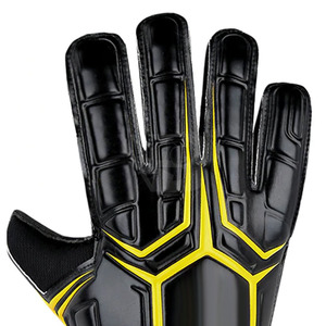 Gants de gardien de but professionnels en cuir imperméable de 4 mm, fermeture velcro, adhérence antidérapante, design respirant et durable, protection des doigts - Product Image 5