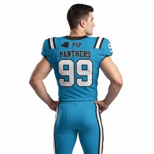 Pantalones de Jersey de Fútbol Americano Personalizados con Diseño de Pantera Negra, Uniforme de Equipo, Ropa Deportiva Premium, Fabricante Mayorista OEM ODM - Product Image 3