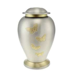 Urna Funeraria de Latón Estilo Pájaros Voladores para Adultos, Artesanía, Urnas para Guardar Cenizas, Suministros Funerarios, Urna Conmemorativa para Cenizas Humanas, Negra - Product Image 3