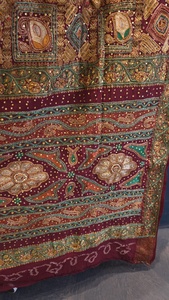 Sari en soie turquoise avec bordure dorée Zari, sari indien traditionnel pour mariage, longueur au sol, coupe classique, toutes saisons - Product Image 3