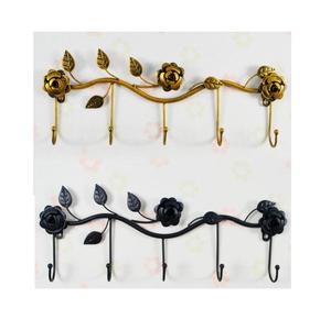 Gancho de Pared Decorativo de Hierro Estilo Antiguo, Diseño Vintage con Motivos Curvos, Gancho Resistente para Abrigos, Bolsas, Llaves y Organizador - Product Image 3