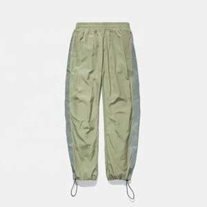 OEM Wholesale <b>Lightweight</b> Nylon Track Pants Casual Sportswear Elastic Waist Drawstring Cinch Bottom <b>Joggers</b> for Men - Product Image 2