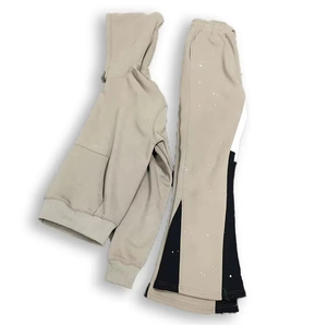 ชุดวอร์มผู้ชายแบบมีฮู้ด คุณภาพสูง ผ้าฝ้ายสั่งทำพิเศษ ทรงขาบาน ระบายอากาศได้ดี แห้งเร็ว เหมาะสำหรับเล่นกีฬากลางแจ้ง - Product Image 6