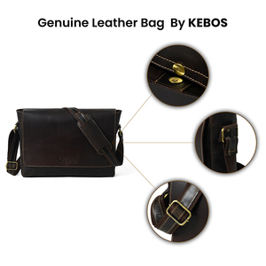 Bolso para portátil de cuero genuino clásico personalizado, bolso de cuero de negocios de alta gama disponible a precio de mayorista. - Product Image 6