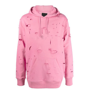 เสื้อฮู้ดดี้ผู้ชายสไตล์ดิสเทรสสุดเทรนดี้ ลำลอง ใส่สบาย แฟชั่นสตรีทแวร์ สำหรับใส่ในชีวิตประจำวัน ลุคเท่ๆ สไตล์คนเมือง - Product Image 1