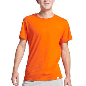 เสื้อยืดสีส้มแบบกำหนดเอง ป้องกันแสงแดด ผลิตจากผ้าฝ้ายออร์แกนิคผสมไม้ไผ่ ระบายอากาศได้ดี สั่งทำพิเศษ พิมพ์ลายที่คอเสื้อ เพื่อคุณภาพ - Product Image 1