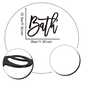 CIFbuy Panneau mural moderne noir vintage rustique pour salle de bain, maison, cadeau pour le service de sélection Temu sur TikTok - Product Image 6