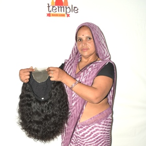 Closure en dentelle HD 55, cheveux indiens Remy, 100% cheveux humains, double trame machine, raie naturelle au milieu/à côté, densité 180%, ajustable - Product Image 3