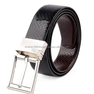 Genuine leather reversible belt Genuine Leather belt leisure pin buckle cowhide belt