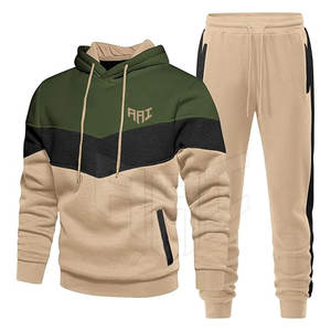 Ensemble de survêtement à capuche pour homme, veste et pantalon de sport confortables pour l'entraînement, la remise en forme et le style streetwear - Product Image 2