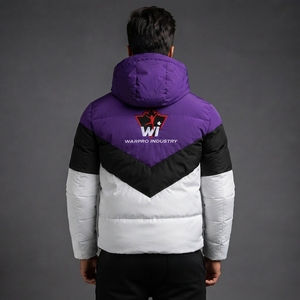 Men Puffer <b>Jacket</b> Modern Quilted Winter <b>Jacket</b> Lightweight Insulated Material Warm Comfortable Water Resistant Outerwear - Product Image 5