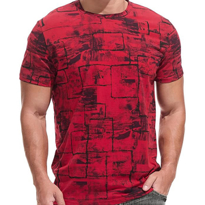 เสื้อยืดคุณภาพสูง ทรงปกติ ผ้าฝ้าย 100% สวมใส่สบาย สีพื้น เป็นมิตรกับสิ่งแวดล้อม แห้งเร็ว คอลเลคชั่นฤดูร้อน สำหรับผู้ชาย คุณภาพสูง - Product Image 1