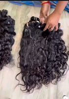 Meilleure Offre Extensions de Cheveux Humains Indiens Remy Naturellement Bouclés, Vierge Non Traitée, Double Trame Faite à la Machine, Faible Perm, Direct Usine, Meilleures Ventes